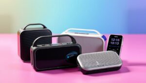 Lire la suite à propos de l’article Appareils audio portables : Enceintes Bluetooth, radios portables, lecteurs MP3.