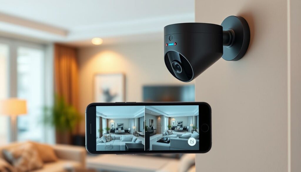 Caméra de surveillance connectée au téléphone Caméra de surveillance connectée au téléphone